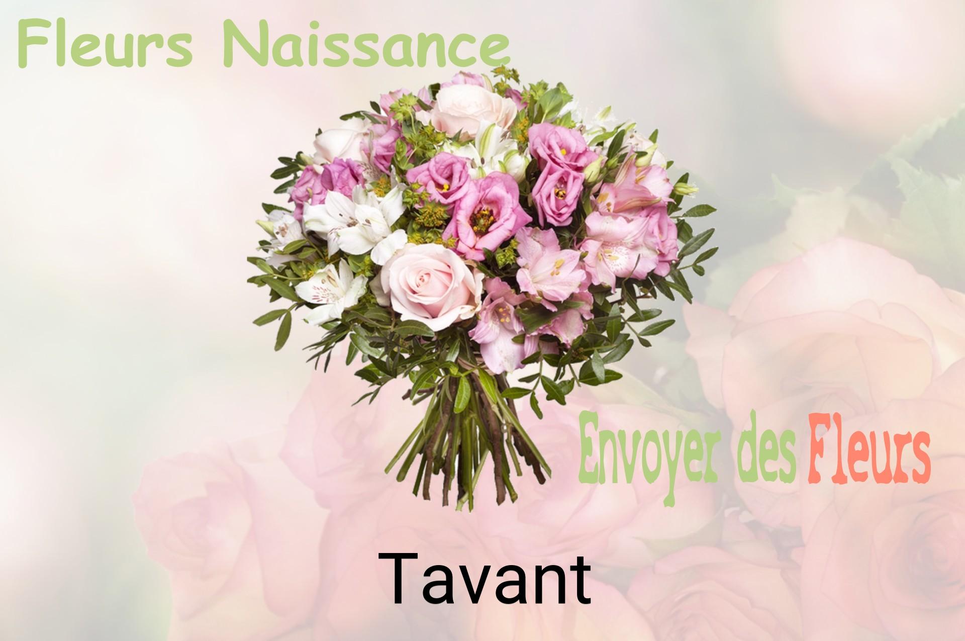 Bouquet de fleurs de naissance livré à Tavant